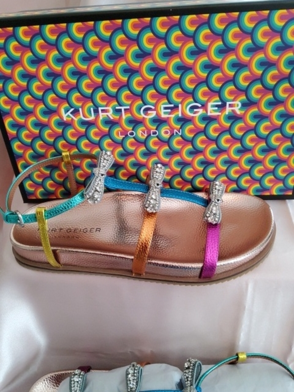 Kurt Geiger London Multi Color Sandals. - Picture 3 of 8